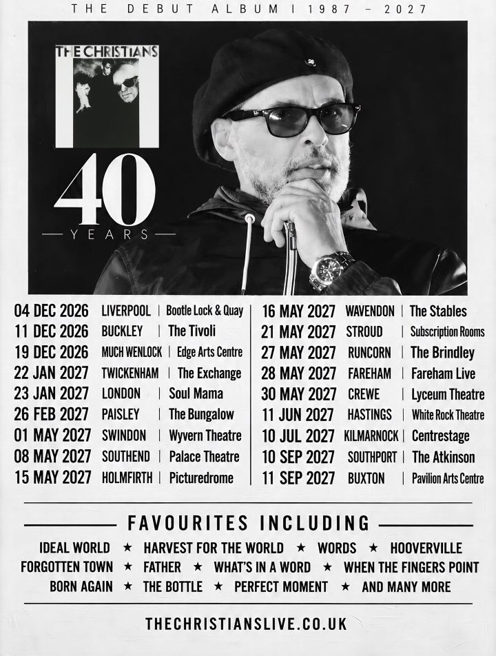 The Christians Band 40TH TOUR POSTER